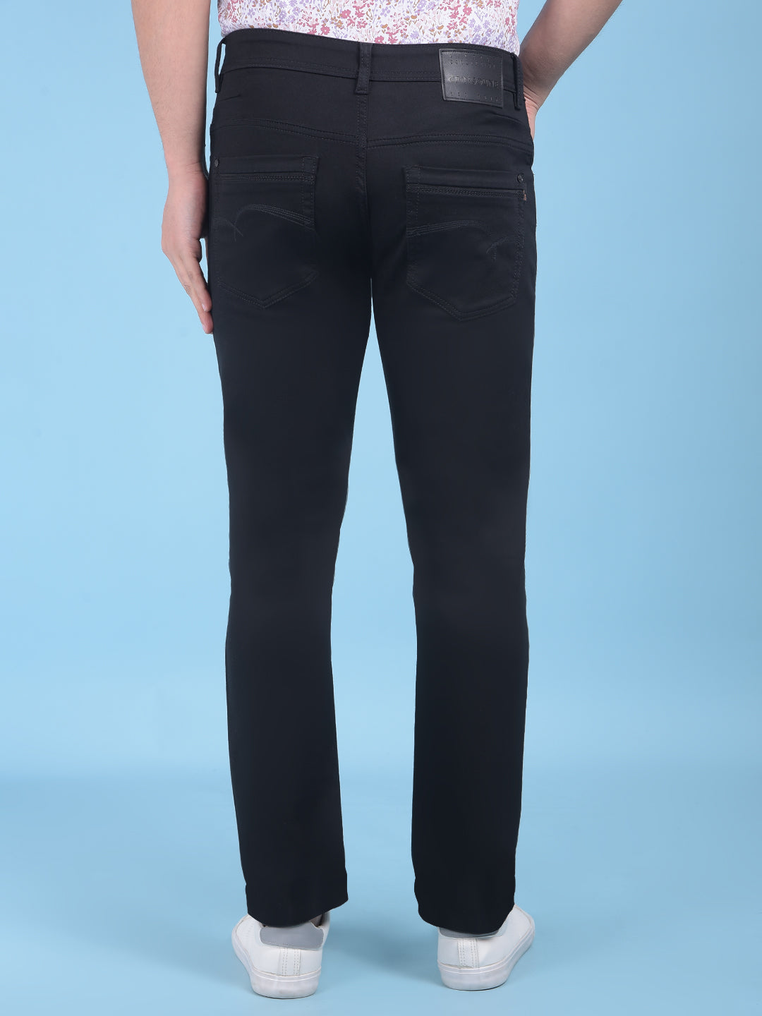 Black Stretchable Jeans-Men Jeans-Crimsoune Club
