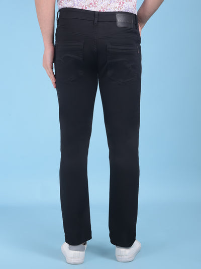 Black Stretchable Jeans-Men Jeans-Crimsoune Club