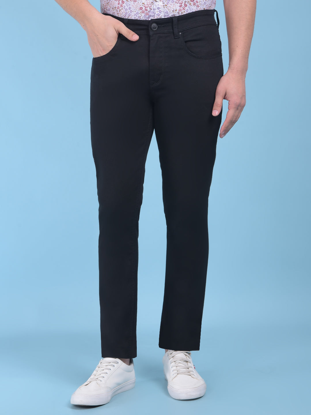 Black Stretchable Jeans-Men Jeans-Crimsoune Club