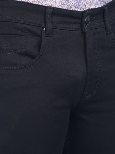 Black Stretchable Jeans-Men Jeans-Crimsoune Club