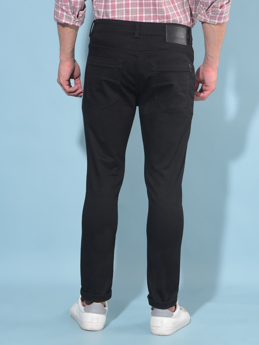 Black Skinny Cotton Jeans-Men Jeans-Crimsoune Club