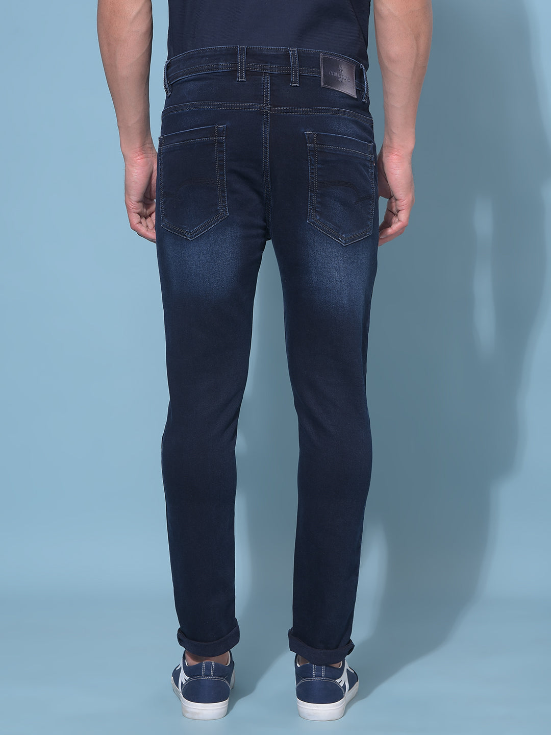 Navy Blue Stretchable Skinny Jeans