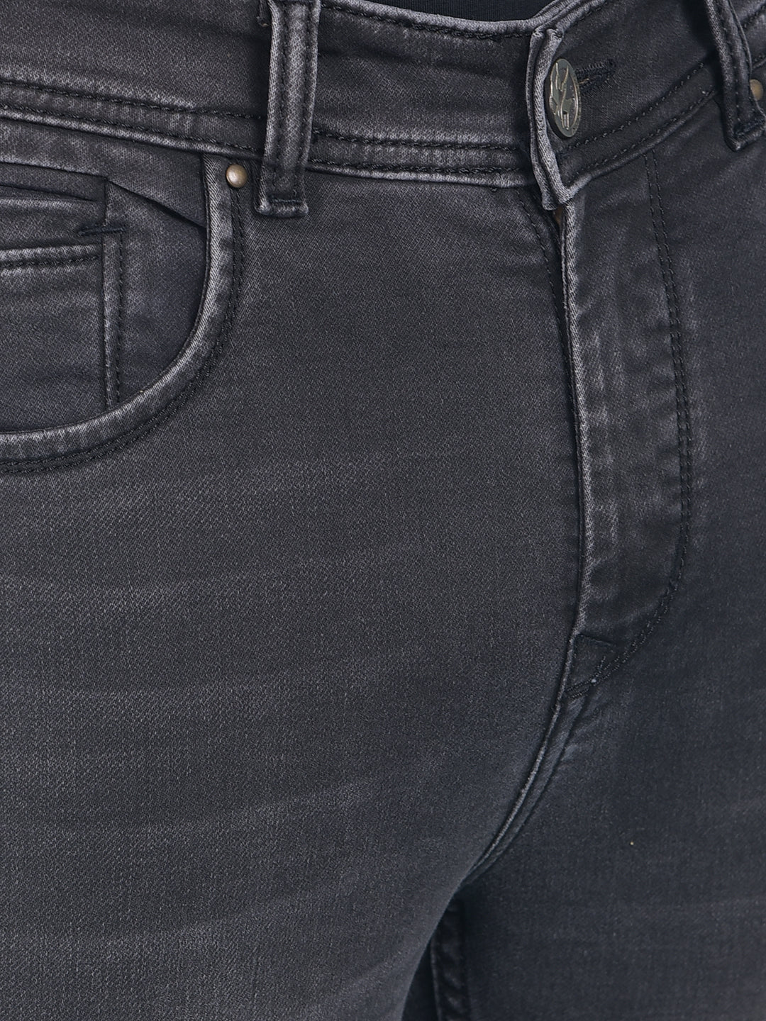 Grey Stretchable Jeans-Men Jeans-Crimsoune Club