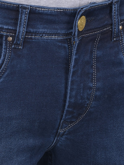 Dark Blue Jeans-Men Jeans-Crimsoune Club