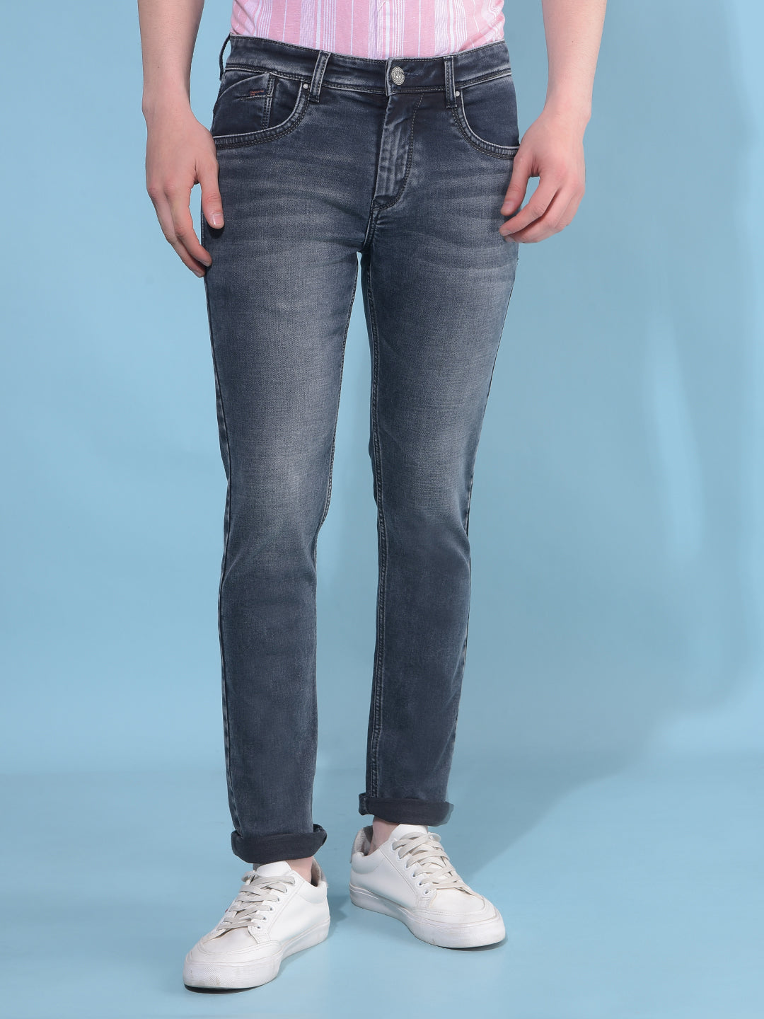 Blue Jeans-Men Jeans-Crimsoune Club