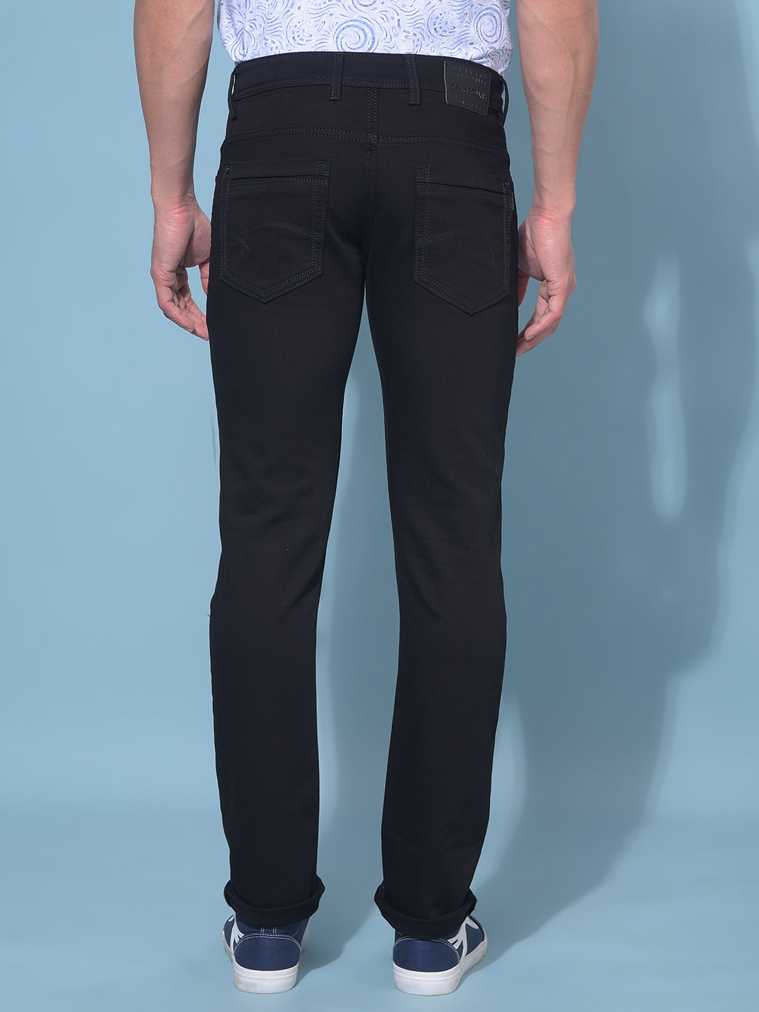 Black Stretchable Jeans-Men Jeans-Crimsoune Club