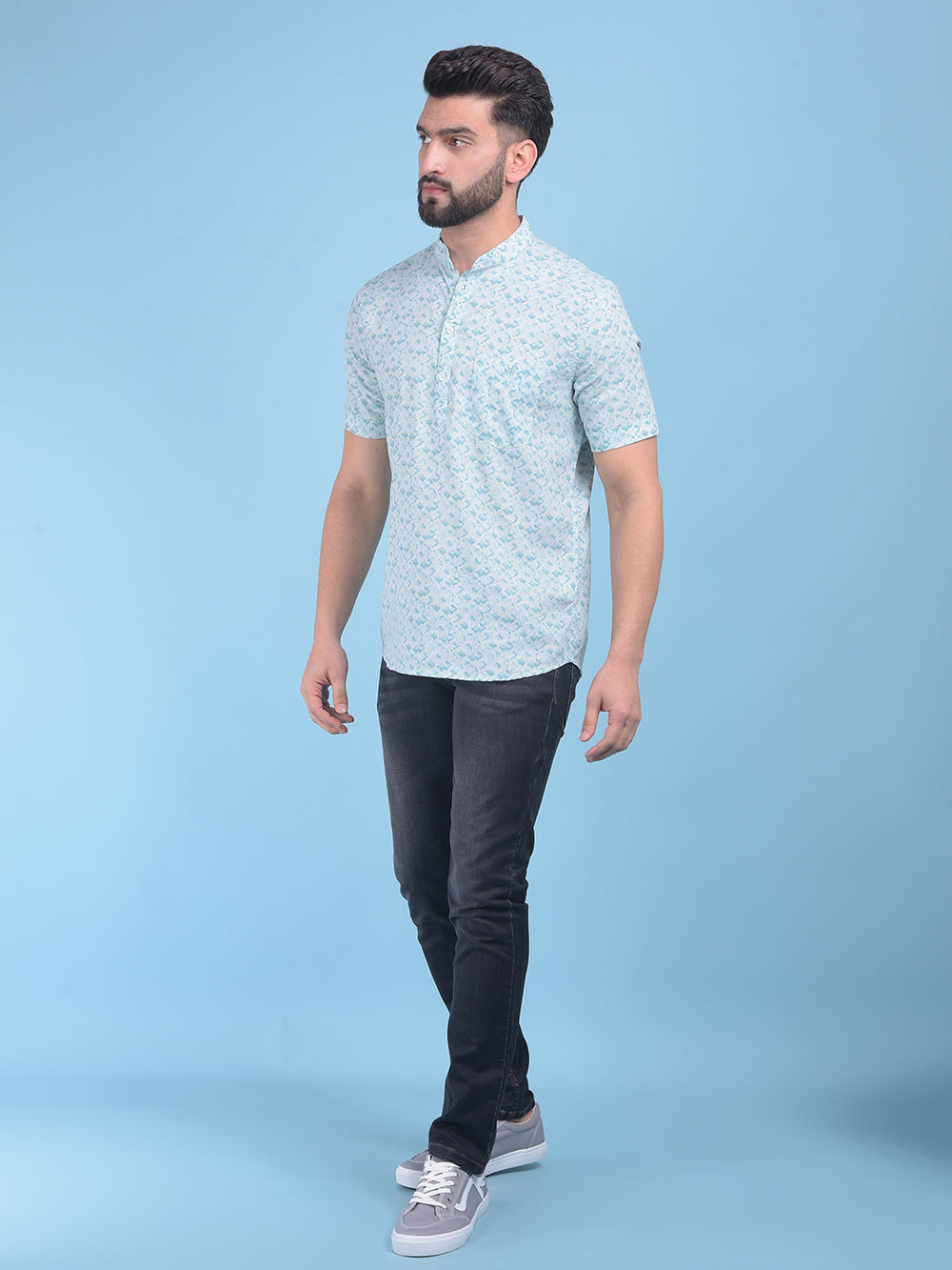 Grey Stretchable Jeans-Men Jeans-Crimsoune Club