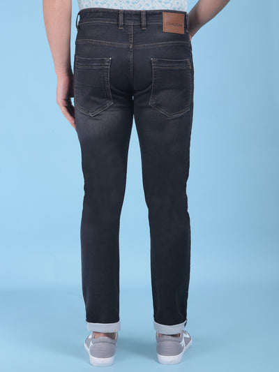 Grey Stretchable Jeans-Men Jeans-Crimsoune Club