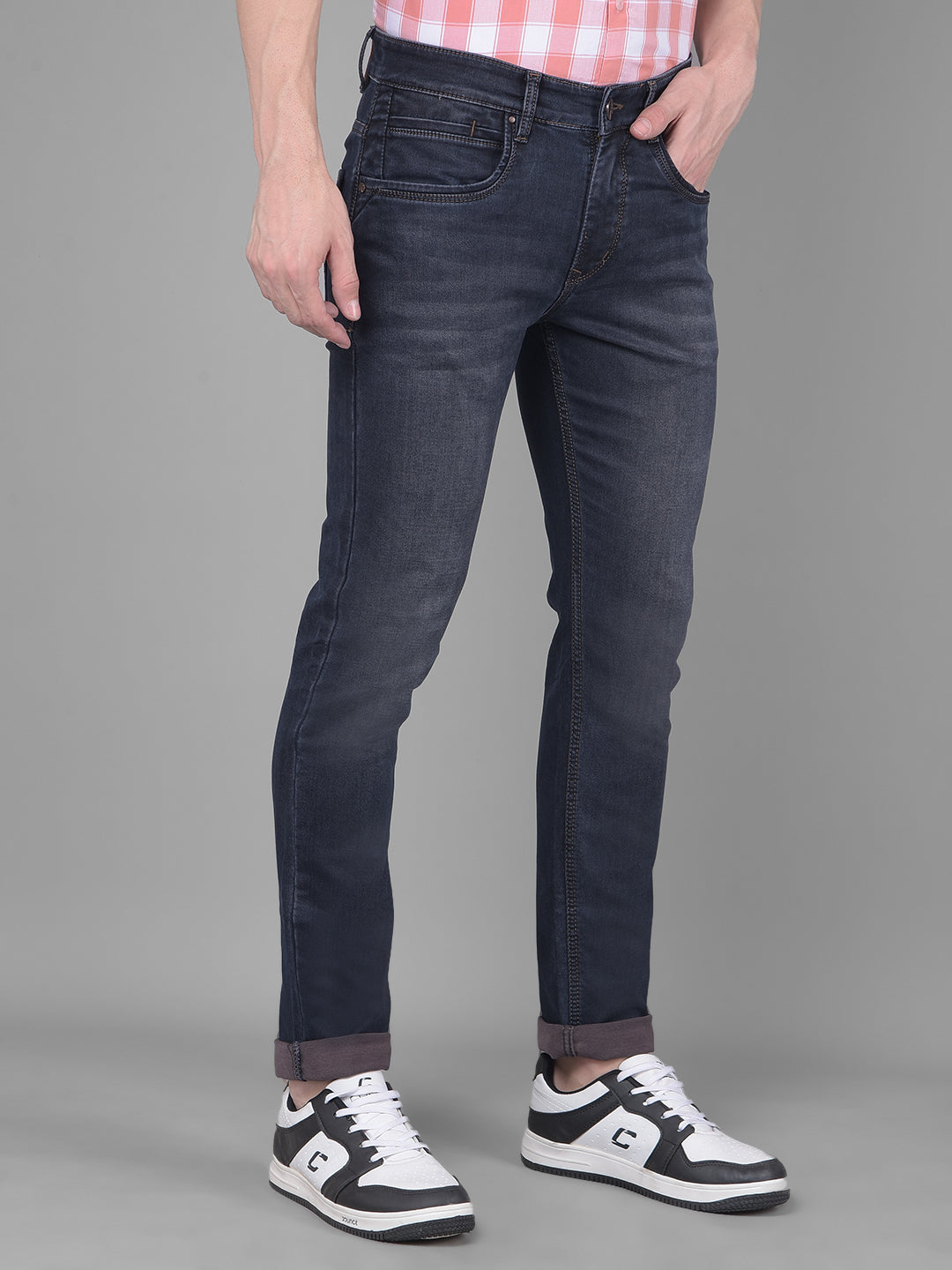 Black Jeans-Men Jeans-Crimsoune Club