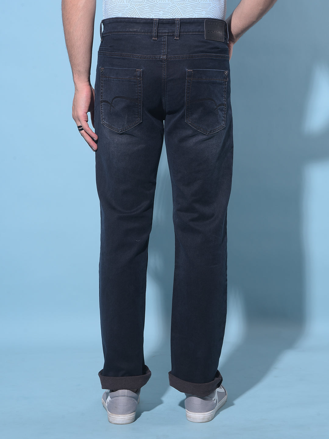 Black Stretchable Jeans-Men Jeans-Crimsoune Club