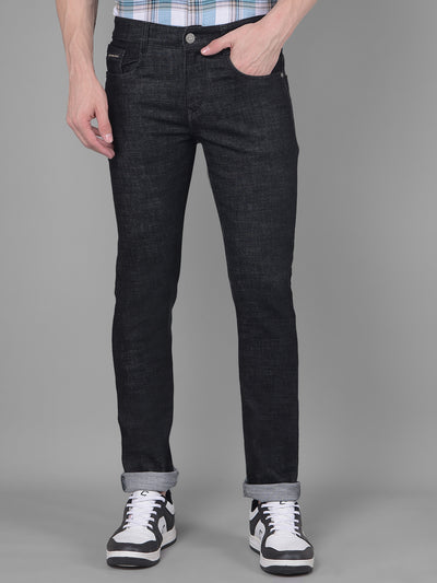 Black Jeans-Men Jeans-Crimsoune Club