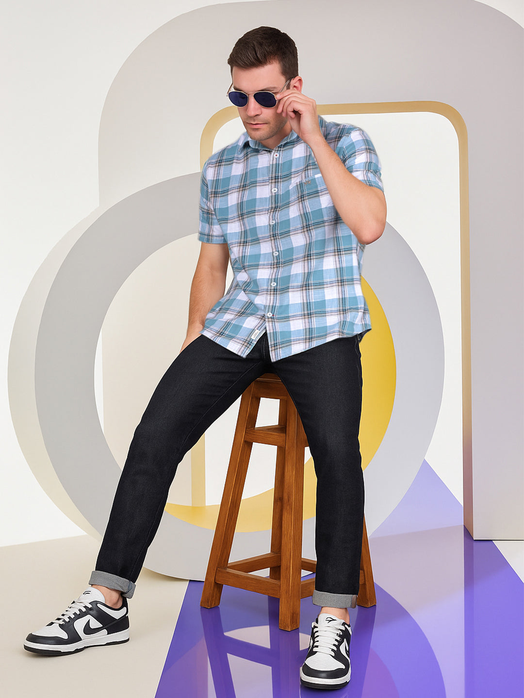 Vivid Black Jeans-Men Jeans-Crimsoune Club