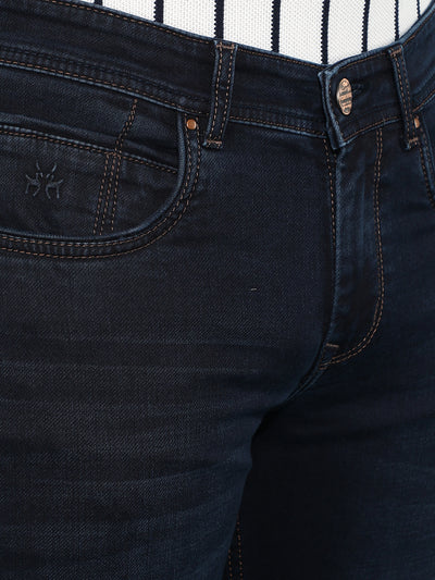 Black Straight Jeans-Men Jeans-Crimsoune Club