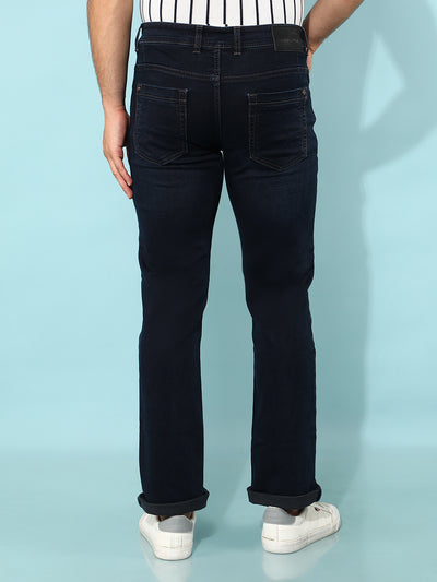 Black Straight Jeans-Men Jeans-Crimsoune Club