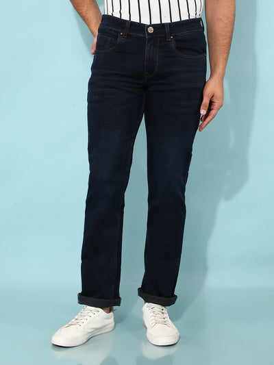 Black Straight Jeans-Men Jeans-Crimsoune Club