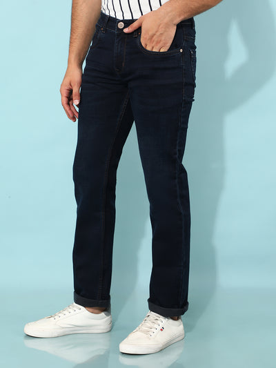 Black Straight Jeans-Men Jeans-Crimsoune Club