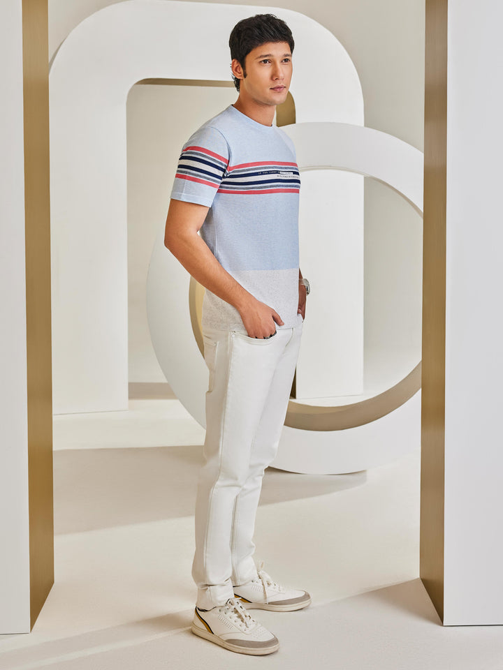 White Stretchable Jeans-Men Jeans-Crimsoune Club
