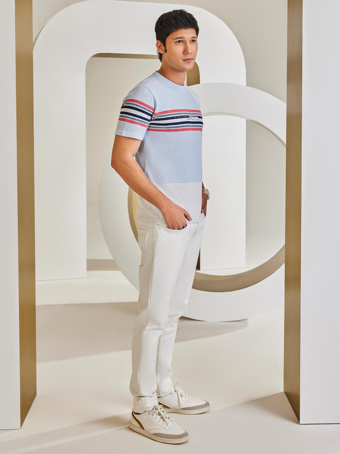 White Stretchable Jeans-Men Jeans-Crimsoune Club