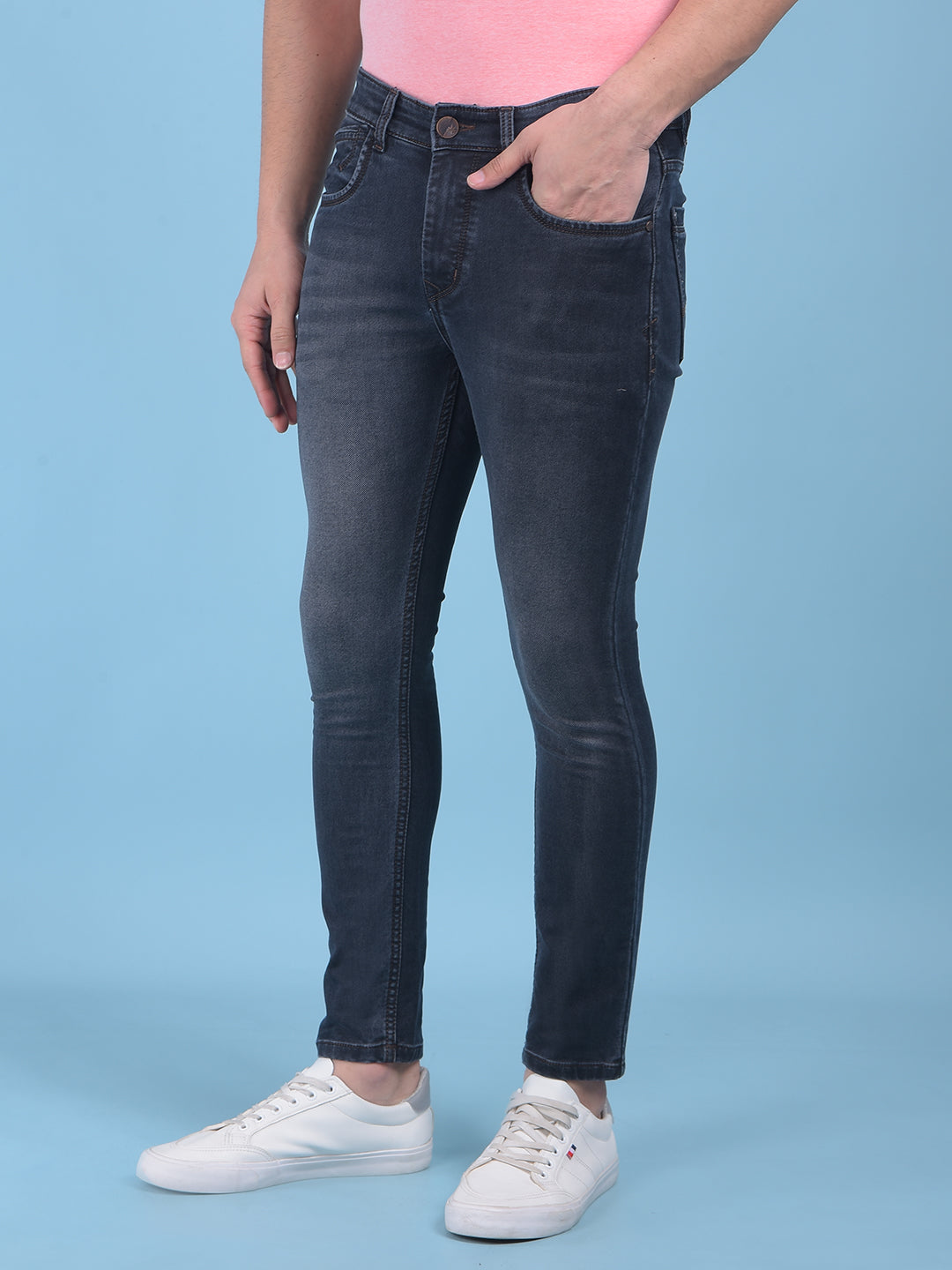 Grey Jeans-Men Jeans-Crimsoune Club