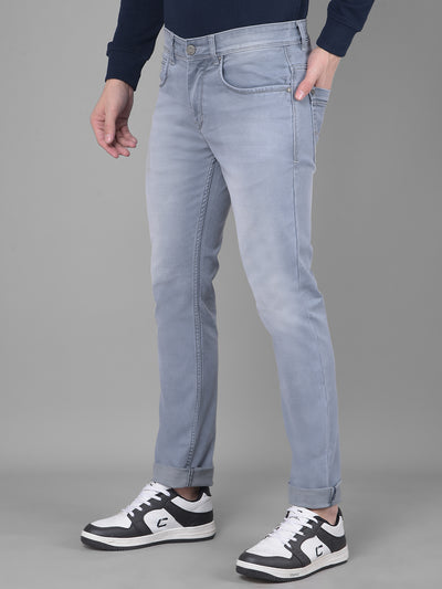 Light Blue Jeans-Men Jeans-Crimsoune Club