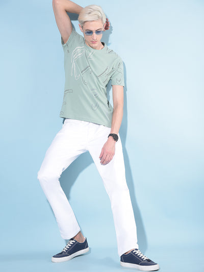 White Stretchable Jeans-Men Jeans-Crimsoune Club