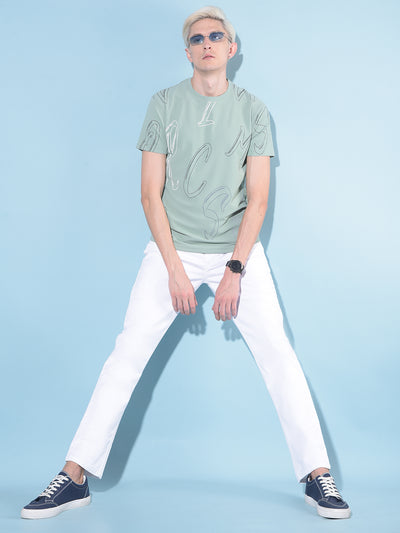 White Stretchable Jeans-Men Jeans-Crimsoune Club