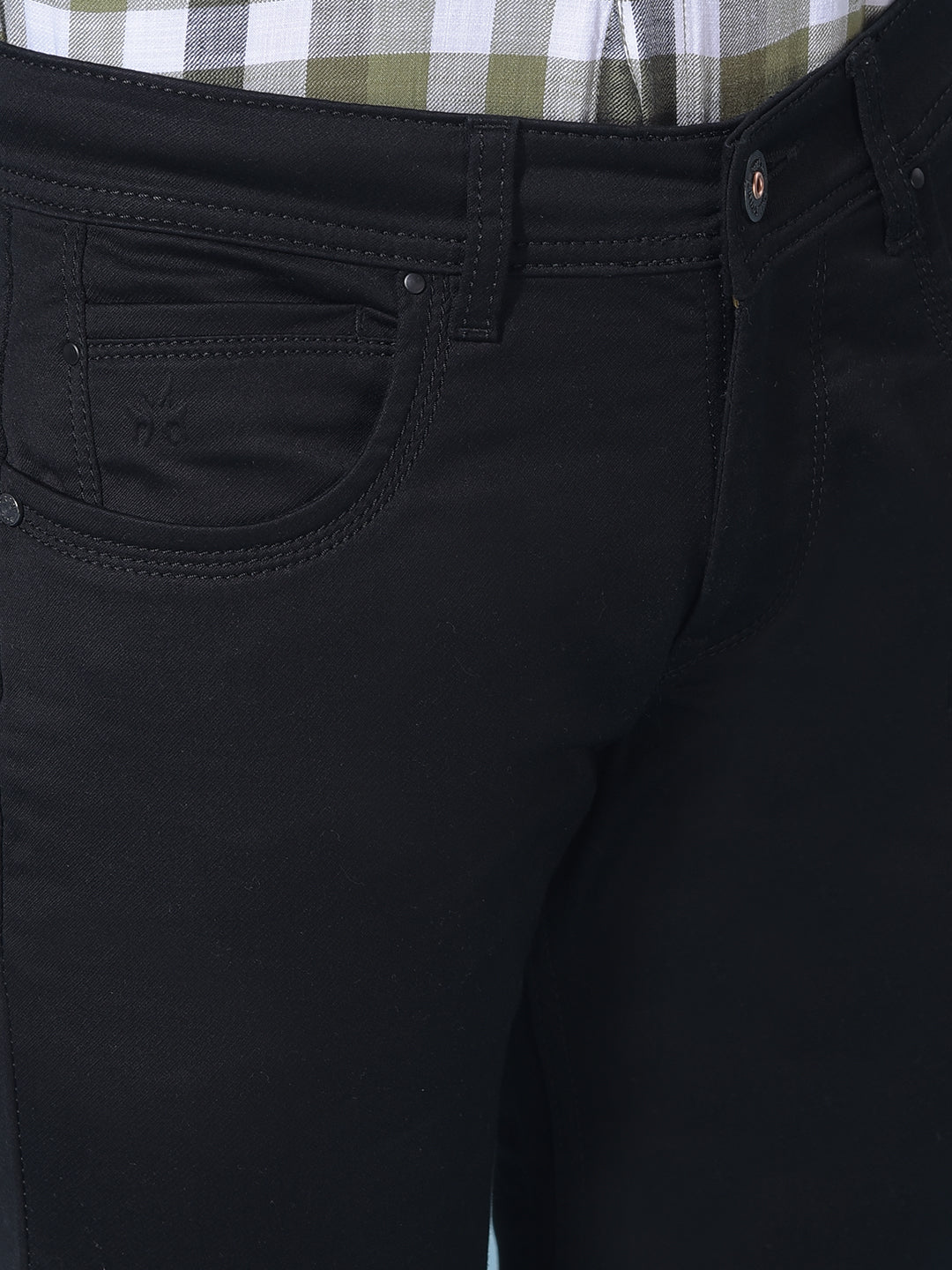 Black Stretchable Jeans-Men Jeans-Crimsoune Club