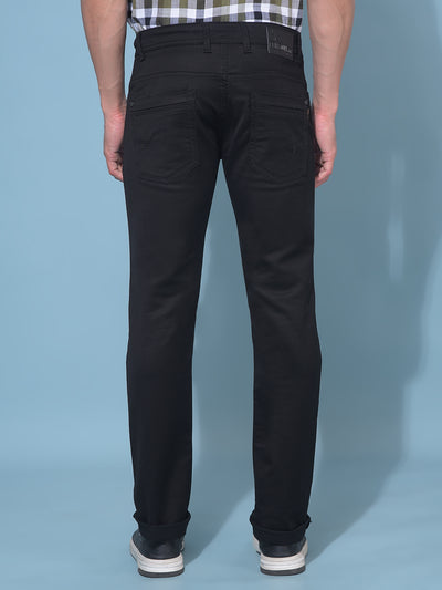 Black Stretchable Jeans-Men Jeans-Crimsoune Club