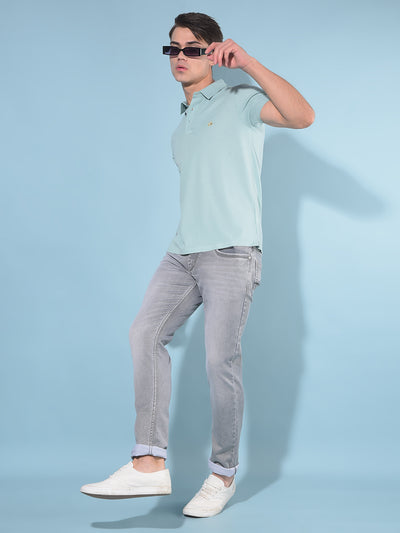 Grey Cotton Jeans-Men Jeans-Crimsoune Club