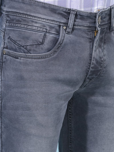 Grey Cotton Jeans-Men Jeans-Crimsoune Club