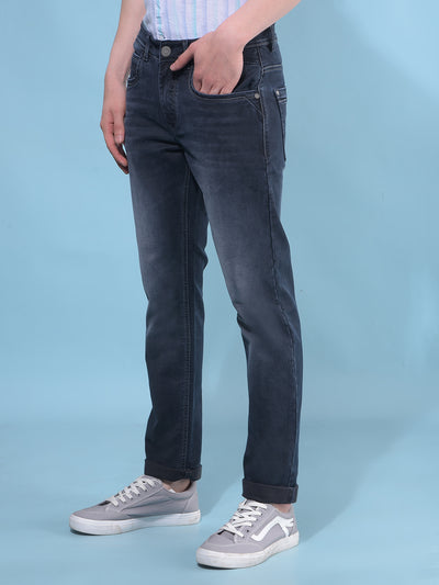 Grey Cotton Jeans-Men Jeans-Crimsoune Club