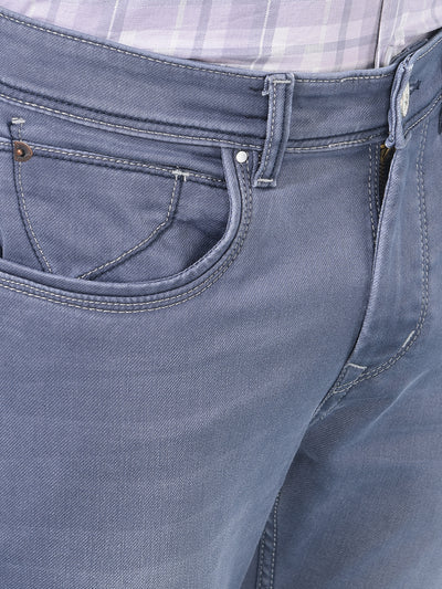 Grey Skinny Cotton Jeans-Men Jeans-Crimsoune Club