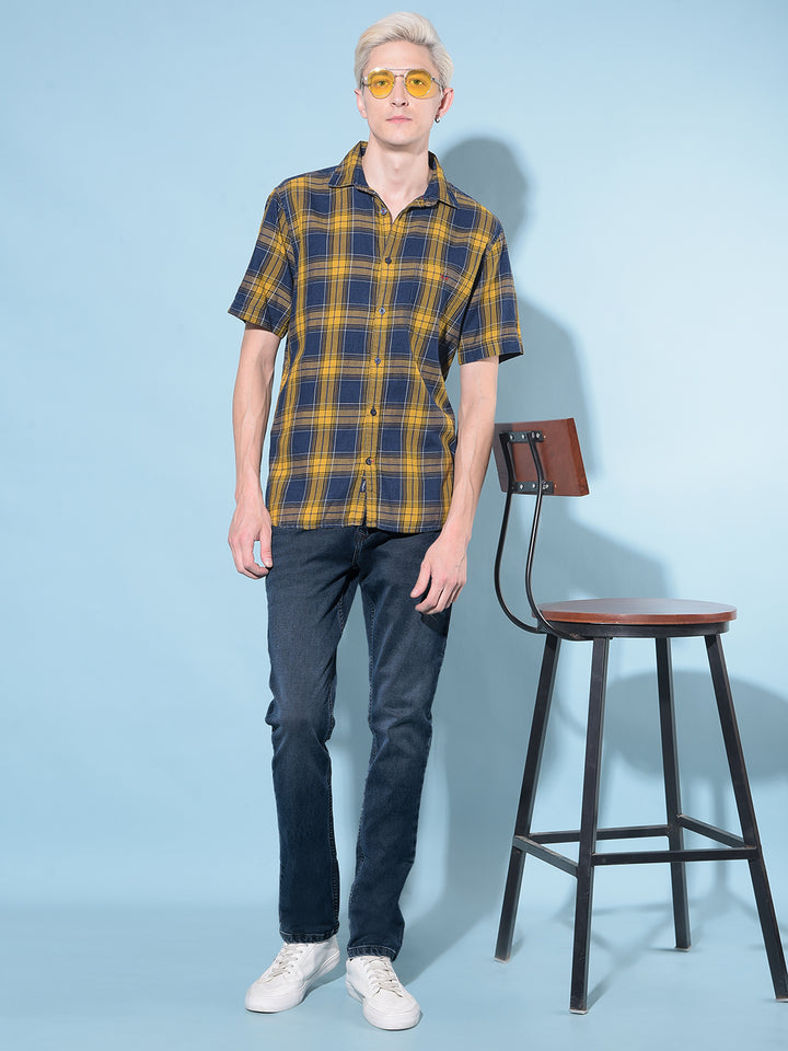 Blue Stretchable Jeans-Men Jeans-Crimsoune Club