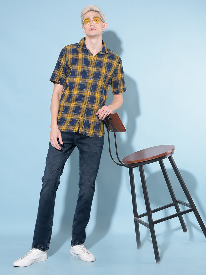 Blue Stretchable Jeans-Men Jeans-Crimsoune Club
