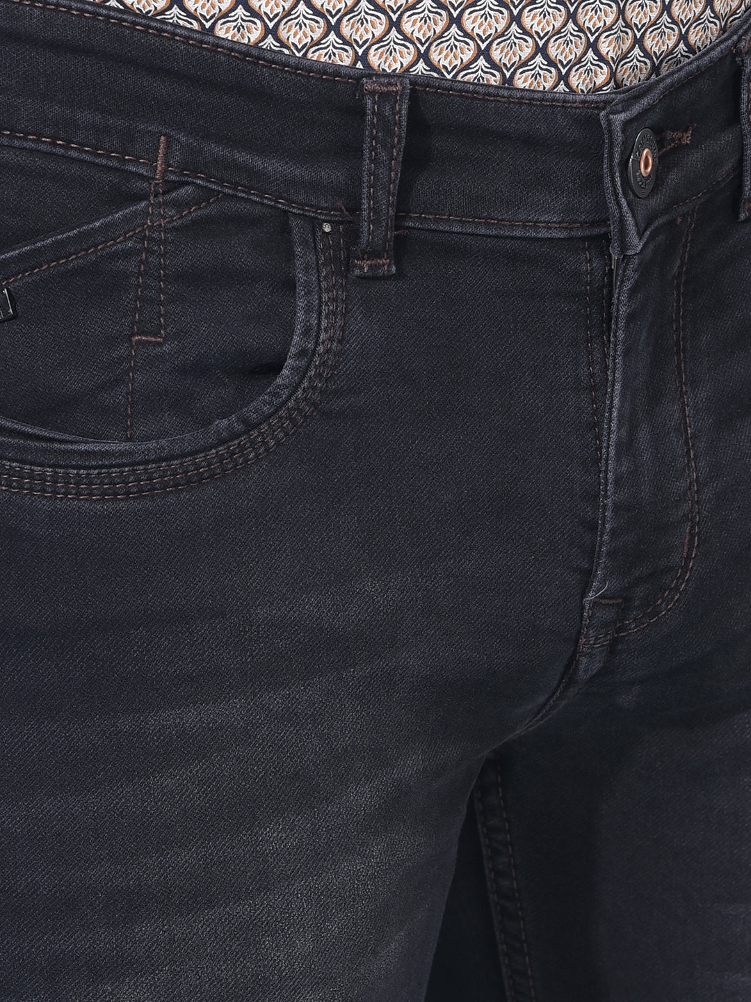 Black Stretchable Jeans-Men Jeans-Crimsoune Club