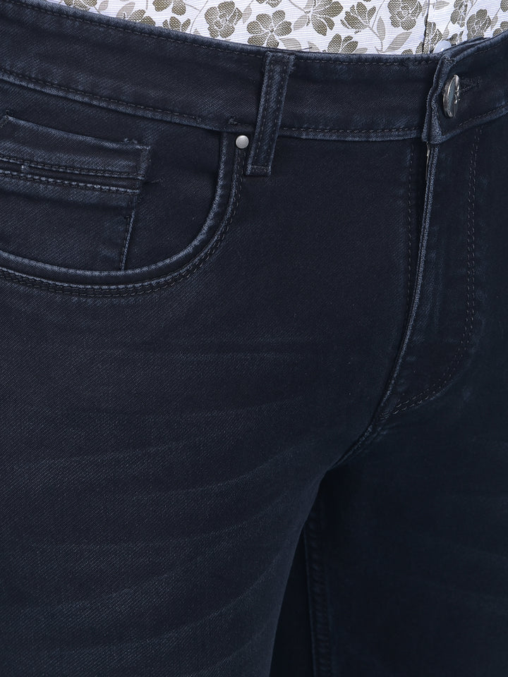 Black Stretchable Jeans-Men Jeans-Crimsoune Club