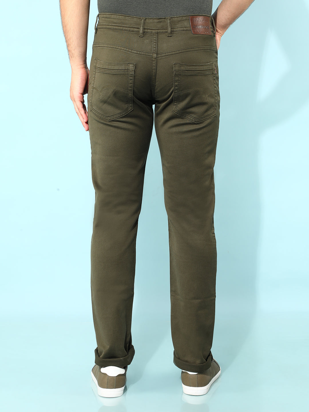 Olive Jeans-Men Jeans-Crimsoune Club