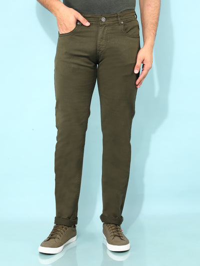 Olive Jeans-Men Jeans-Crimsoune Club
