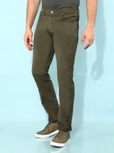 Olive Jeans-Men Jeans-Crimsoune Club