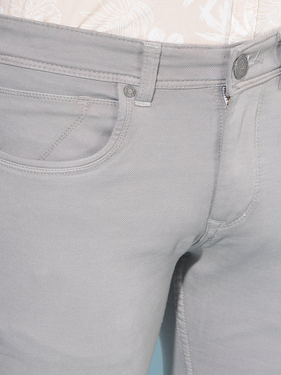 Grey Cotton Jeans-Men Jeans-Crimsoune Club