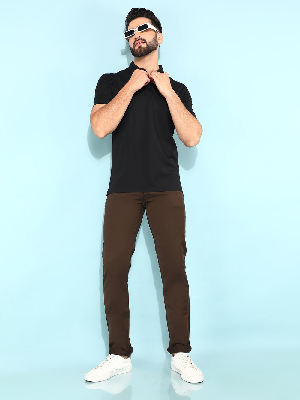 Brown Jeans-Men Jeans-Crimsoune Club