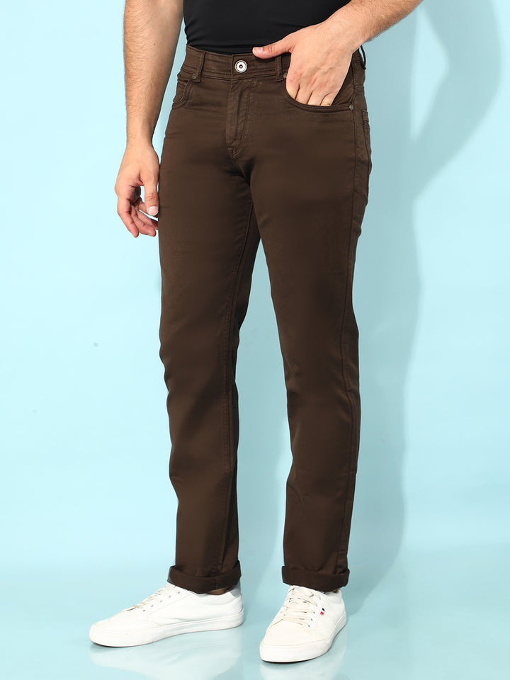 Brown Jeans-Men Jeans-Crimsoune Club