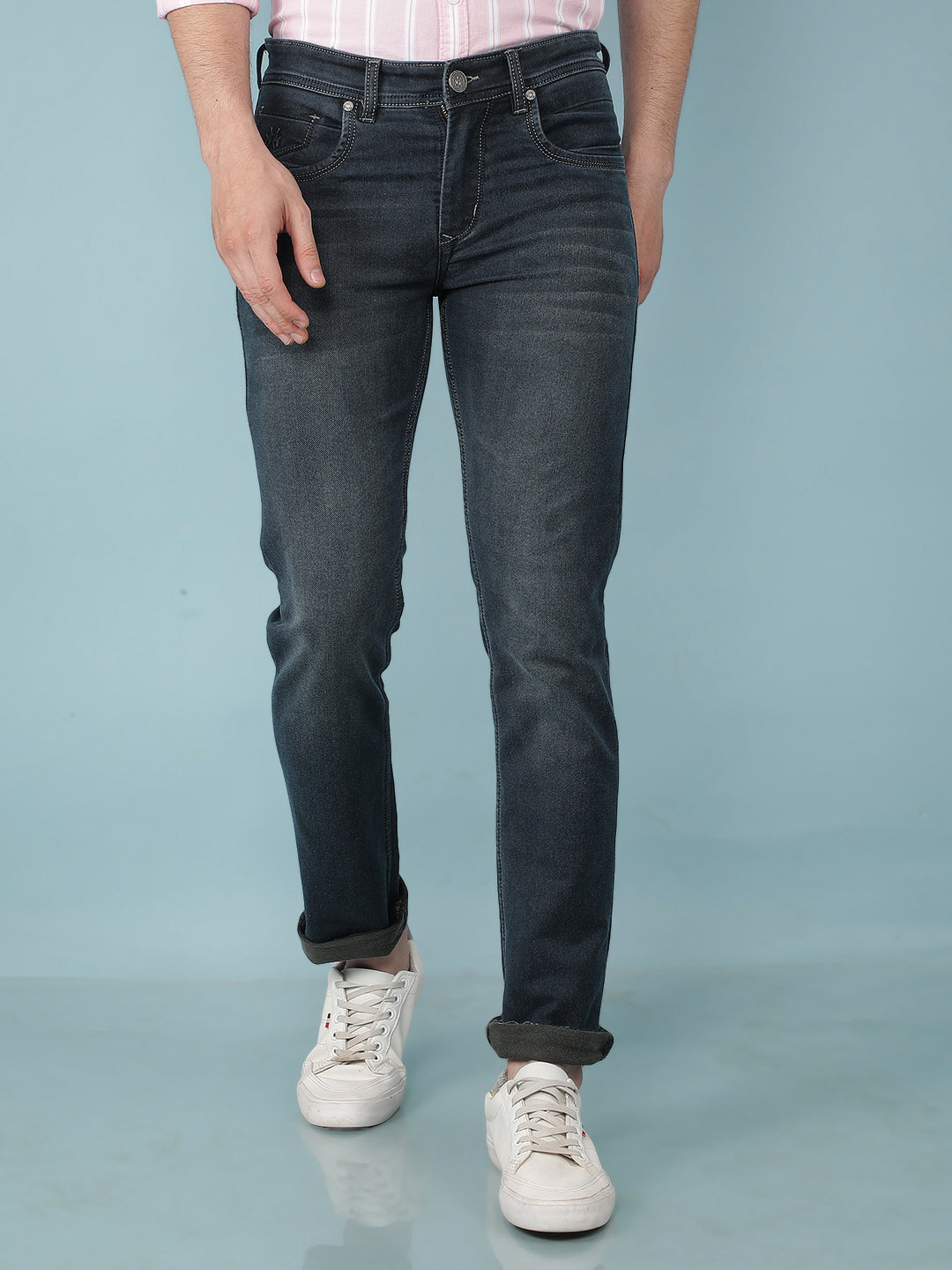 Olive Jeans-Men Jeans-Crimsoune Club