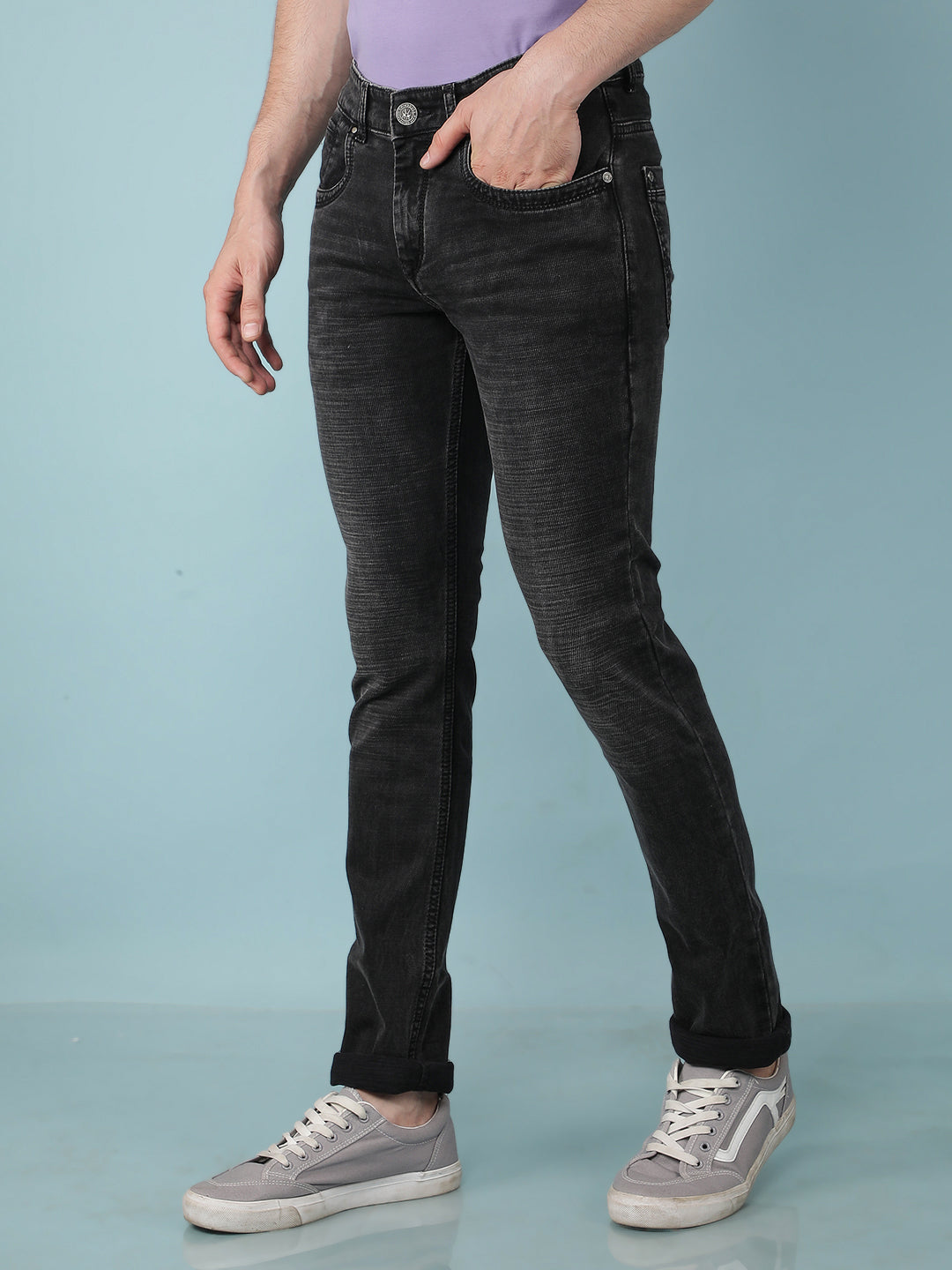 Black Jeans-Men Jeans-Crimsoune Club