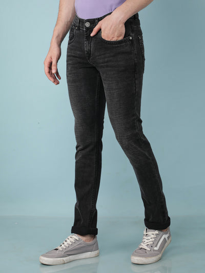 Black Jeans-Men Jeans-Crimsoune Club