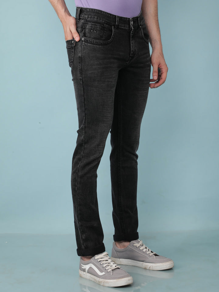Black Jeans-Men Jeans-Crimsoune Club