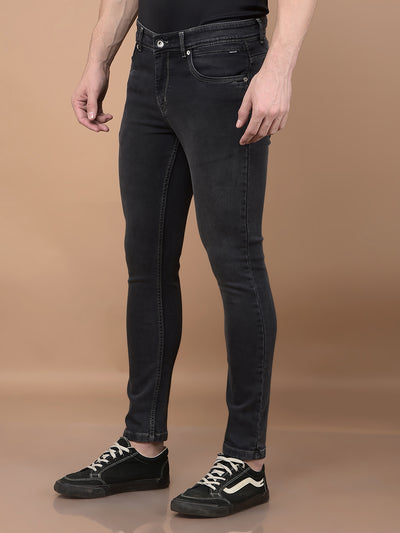 Grey Skinny Jeans-Men Jeans-Crimsoune Club