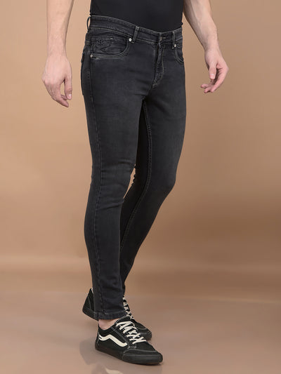 Grey Skinny Jeans-Men Jeans-Crimsoune Club