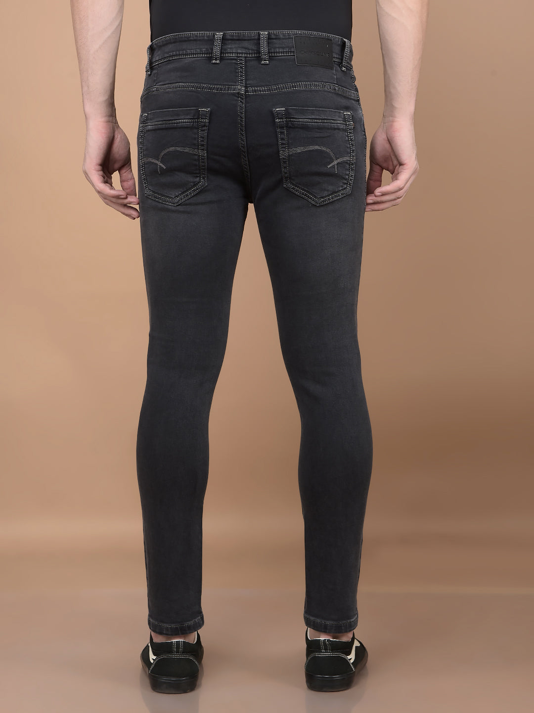 Grey Skinny Jeans-Men Jeans-Crimsoune Club