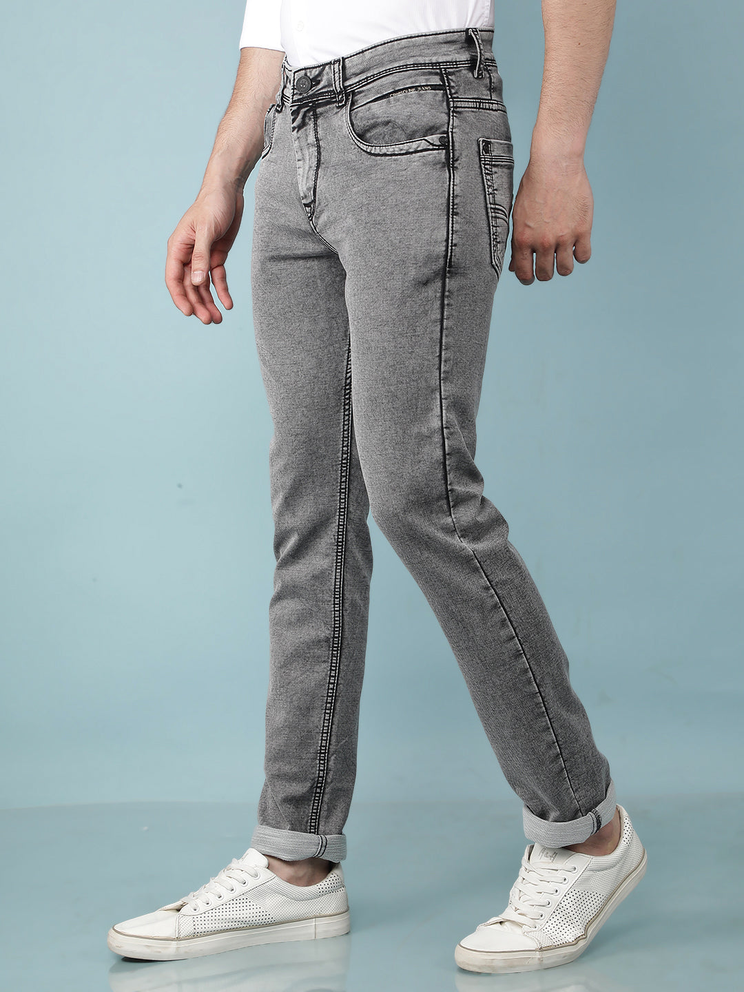 Grey Jeans-Men Jeans-Crimsoune Club